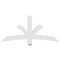 Ekena Millwork Davenport Architectural Grade PVC Gable Bracket, 60"W x 27 1/2"H x 4"D x 4"F, 11/12 Pitch GBP060X28X0404DAV00 - alternate 5